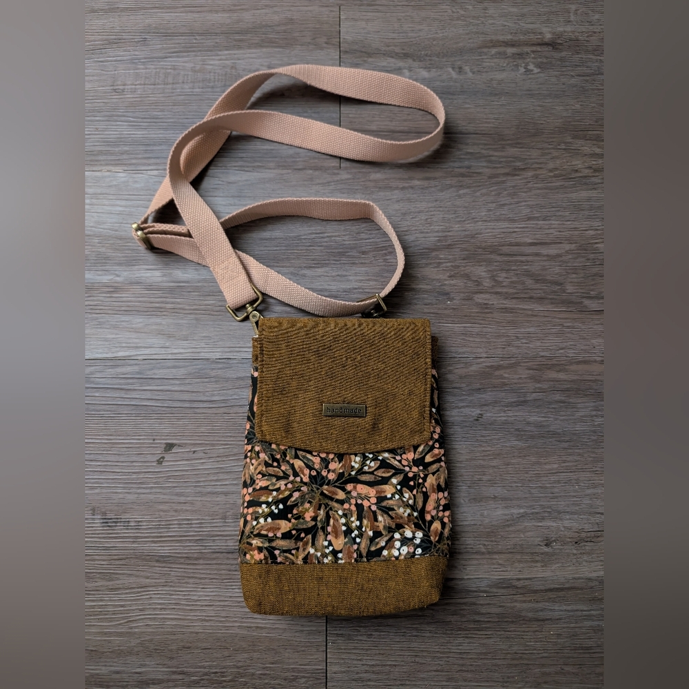 New Handmade Crossbody Bag Floral Ooak Summer Festival Bag